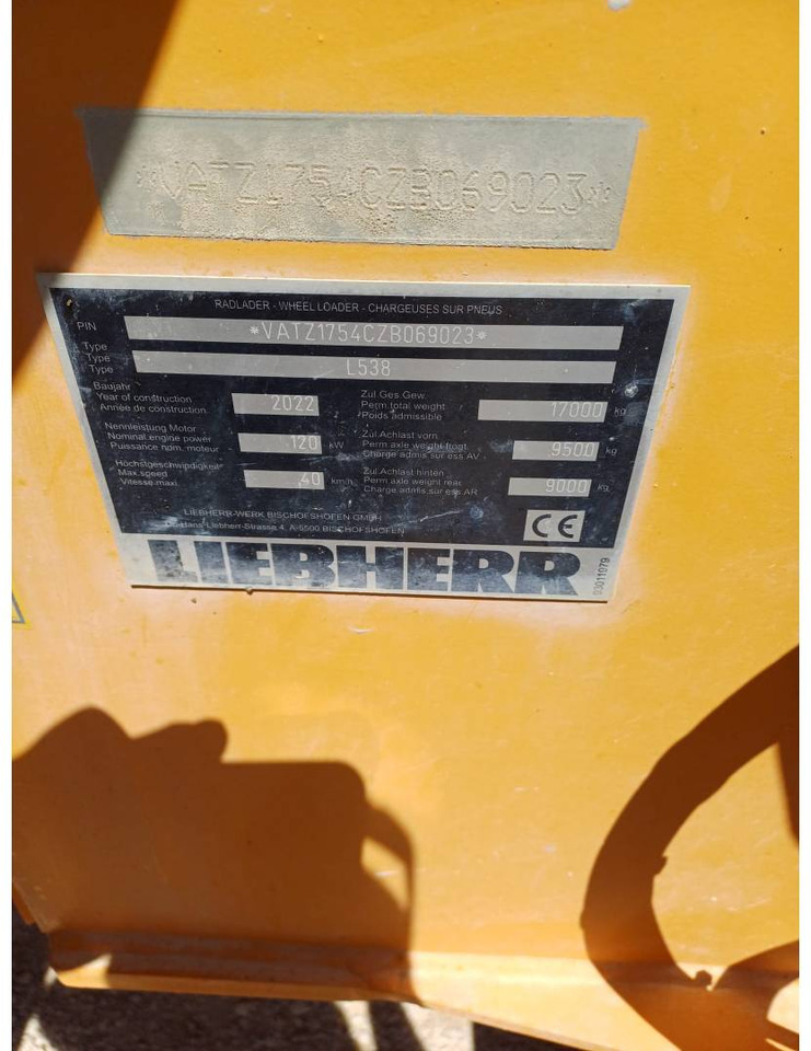 Μίσθωση LIEBHERR L538 LIEBHERR L538: φωτογραφία 6