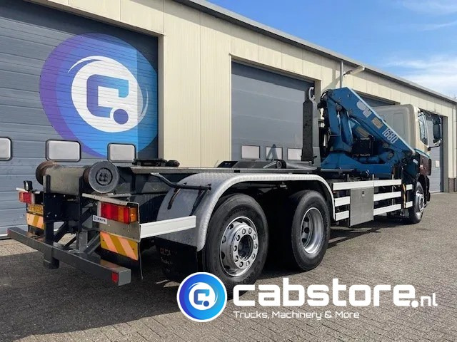DAF CF 85.340 6X2 Euro 3 - Haakarm containersystem - Hooklift - Abrollkipper - Year 2004 - HMF 1680-K2 Crane - Grua - Ladekran - Autolaadkraan - Φορτηγό φόρτωσης γάντζου, Φορτηγό με γερανό: φωτογραφία 3 DAF CF 85.340 6X2 Euro 3 - Haakarm containersystem - Hooklift - Abrollkipper - Year 2004 - HMF 1680-K2 Crane - Grua - Ladekran - Autolaadkraan - Φορτηγό φόρτωσης γάντζου, Φορτηγό με γερανό: φωτογραφία 3