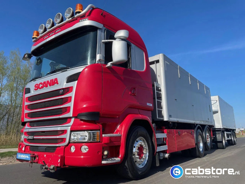 Scania LB6X2*4HNB Euro 6 - Year 2016 - RETARDER - ALUMINIUM kipper + FLOOR kipper aanhangwagen - Good Condition !! - Φορτηγό βυτιοφόρο: φωτογραφία 1 Scania LB6X2*4HNB Euro 6 - Year 2016 - RETARDER - ALUMINIUM kipper + FLOOR kipper aanhangwagen - Good Condition !! - Φορτηγό βυτιοφόρο: φωτογραφία 1