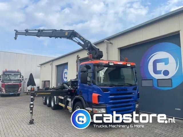 Φορτηγό με γερανό Scania P380 LB 8x4*4 HNA Euro 5 - HIAB 211 E-3 Hipro Crane with remote control + Multilift  XR26S61 Hooklift - Year 2009 - Km 336.501 !! - Good condition: φωτογραφία 8