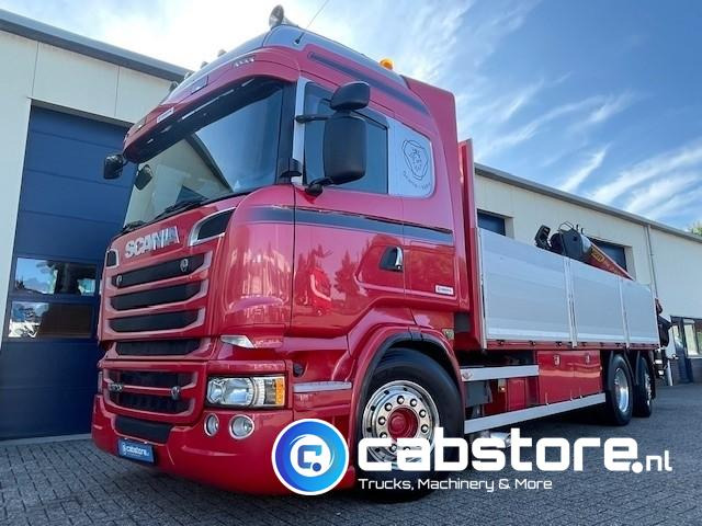 Scania R520 LB6X2*4HNB Euro 6 - Bouwjaar 2013 - Highline - Opticruise - Open box + Palfinger PK 24001-K B Autolaadkraan - Good condition ! - Φορτηγό με ανοιχτή καρότσα, Φορτηγό με γερανό: φωτογραφία 1 Scania R520 LB6X2*4HNB Euro 6 - Bouwjaar 2013 - Highline - Opticruise - Open box + Palfinger PK 24001-K B Autolaadkraan - Good condition ! - Φορτηγό με ανοιχτή καρότσα, Φορτηγό με γερανό: φωτογραφία 1
