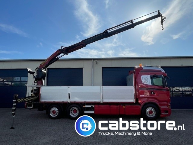 Scania R520 LB6X2*4HNB Euro 6 - Bouwjaar 2013 - Highline - Opticruise - Open box + Palfinger PK 24001-K B Autolaadkraan - Good condition ! - Φορτηγό με ανοιχτή καρότσα, Φορτηγό με γερανό: φωτογραφία 3 Scania R520 LB6X2*4HNB Euro 6 - Bouwjaar 2013 - Highline - Opticruise - Open box + Palfinger PK 24001-K B Autolaadkraan - Good condition ! - Φορτηγό με ανοιχτή καρότσα, Φορτηγό με γερανό: φωτογραφία 3