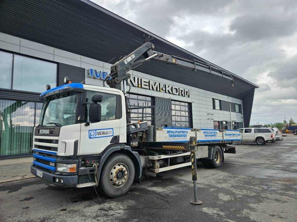 Scania P 94 DB 220 Hiab 135-4 lisähydrauliikalla - Φορτηγό με γερανό: φωτογραφία 1 Scania P 94 DB 220 Hiab 135-4 lisähydrauliikalla - Φορτηγό με γερανό: φωτογραφία 1