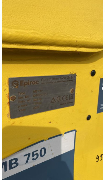 Epiroc MB750 - Υδραυλικό σφυρί για Κατασκευή μηχανήματα: φωτογραφία 5 Epiroc MB750 - Υδραυλικό σφυρί για Κατασκευή μηχανήματα: φωτογραφία 5