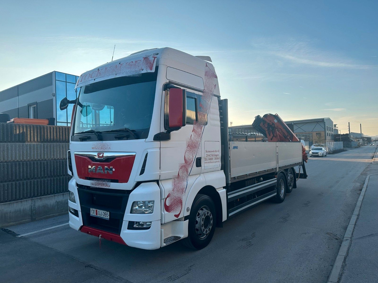 MAN TGX 26.440 6X2 Intarder ATLAS 165 - Φορτηγό με ανοιχτή καρότσα, Φορτηγό με γερανό: φωτογραφία 2 MAN TGX 26.440 6X2 Intarder ATLAS 165 - Φορτηγό με ανοιχτή καρότσα, Φορτηγό με γερανό: φωτογραφία 2