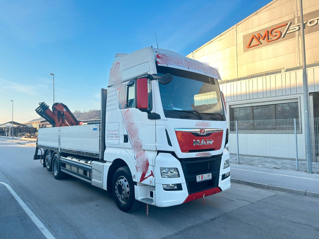 MAN TGX 26.440 6X2 Intarder ATLAS 165 - Φορτηγό με ανοιχτή καρότσα, Φορτηγό με γερανό: φωτογραφία 1 MAN TGX 26.440 6X2 Intarder ATLAS 165 - Φορτηγό με ανοιχτή καρότσα, Φορτηγό με γερανό: φωτογραφία 1
