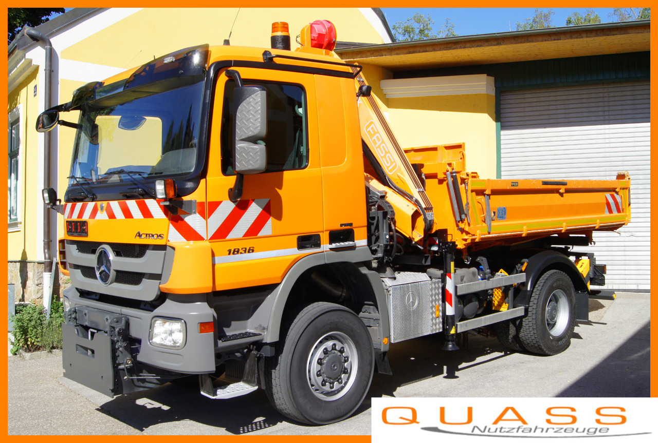 MERCEDES-BENZ ACTROS 1836 /4x4/TÜV/FASSI 110/MEILLER/Winterdienst/Wechselsystem - Εκχιονιστικό μηχάνημα: φωτογραφία 1 MERCEDES-BENZ ACTROS 1836 /4x4/TÜV/FASSI 110/MEILLER/Winterdienst/Wechselsystem - Εκχιονιστικό μηχάνημα: φωτογραφία 1