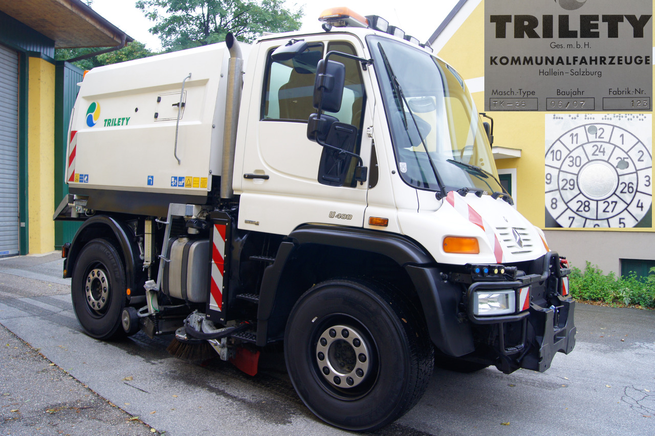 MERCEDES-BENZ Unimog U400 + TRILETY Kehrmaschine/TÜV/EUR4/Leistungshydraulik - Σάρωθρο δρόμων: φωτογραφία 2 MERCEDES-BENZ Unimog U400 + TRILETY Kehrmaschine/TÜV/EUR4/Leistungshydraulik - Σάρωθρο δρόμων: φωτογραφία 2