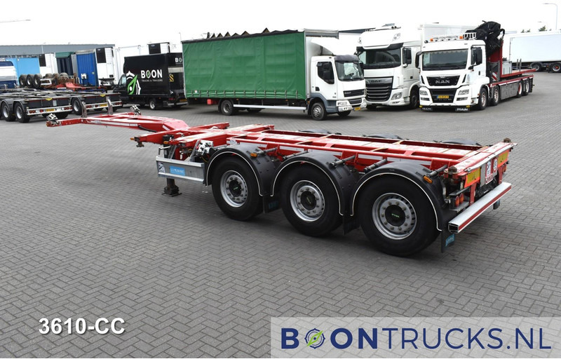 D-Tec FLEXITRAILER | 2x20-30-40-45ft HC * 2x LIFT AXLE * 2x EXTENDABLE * DISC BRAKES - Επικαθήμενο μεταφοράς εμπορευματοκιβωτίων/ Κινητό αμάξωμα: φωτογραφία 3 D-Tec FLEXITRAILER | 2x20-30-40-45ft HC * 2x LIFT AXLE * 2x EXTENDABLE * DISC BRAKES - Επικαθήμενο μεταφοράς εμπορευματοκιβωτίων/ Κινητό αμάξωμα: φωτογραφία 3