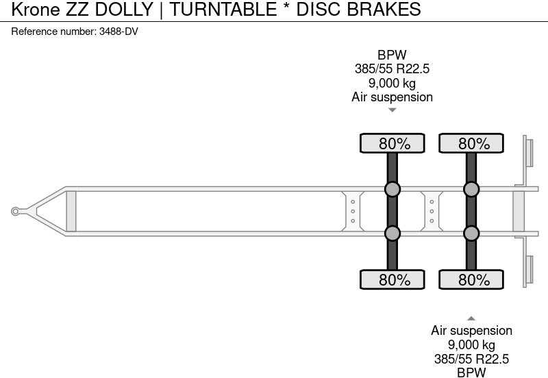 Ρυμούλκα dolly Krone ZZ DOLLY | TURNTABLE * DISC BRAKES: φωτογραφία 17