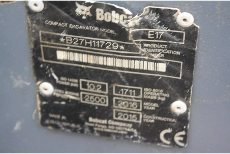 Bobcat E17 - Μίνι εκσκαφέας: φωτογραφία 2 Bobcat E17 - Μίνι εκσκαφέας: φωτογραφία 2