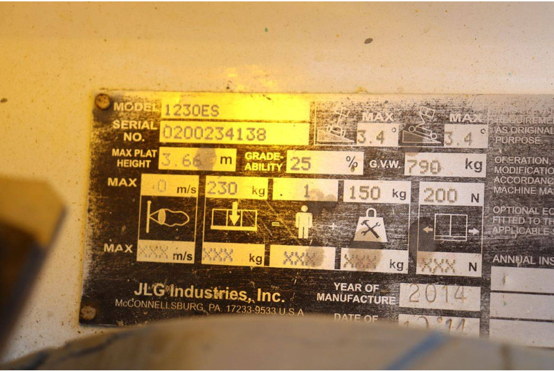 Πλατφόρμα εναέρια JLG 1230ES: φωτογραφία 11