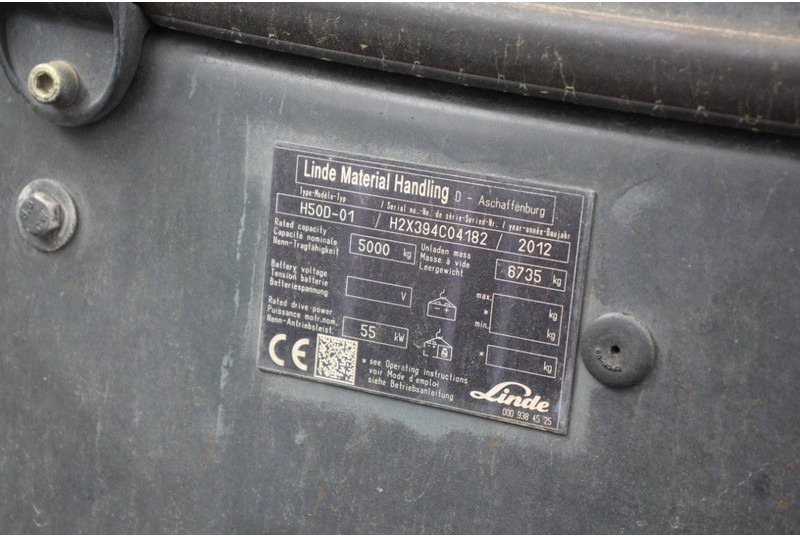 Πετρελαιοκίνητο περονοφόρο Linde H50D-01: φωτογραφία 14