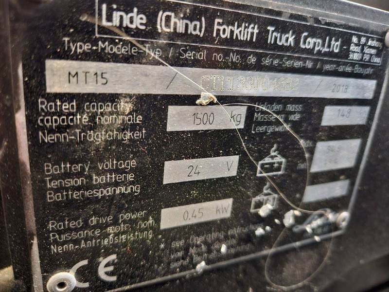 Linde MT15 - Παλετοφόρο: φωτογραφία 4 Linde MT15 - Παλετοφόρο: φωτογραφία 4