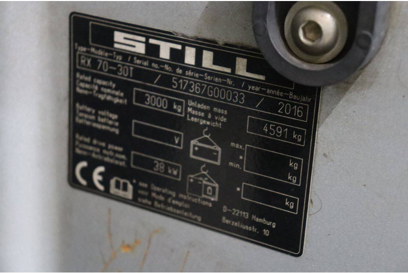 Υγραεριοκίνητο περονοφόρο Still RX 70-30T: φωτογραφία 14