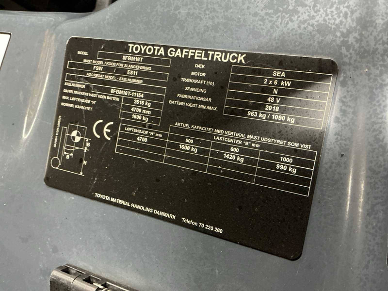 Toyota 8FBM16T - Ηλεκτροκίνητο περονοφόρο: φωτογραφία 5 Toyota 8FBM16T - Ηλεκτροκίνητο περονοφόρο: φωτογραφία 5