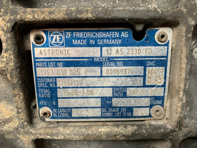 CUTIE DE VITEZE ZF 12 AS 2330 TD R=15,86-1,00 - Κιβώτιο ταχυτήτων για Φορτηγό: φωτογραφία 5 CUTIE DE VITEZE ZF 12 AS 2330 TD R=15,86-1,00 - Κιβώτιο ταχυτήτων για Φορτηγό: φωτογραφία 5