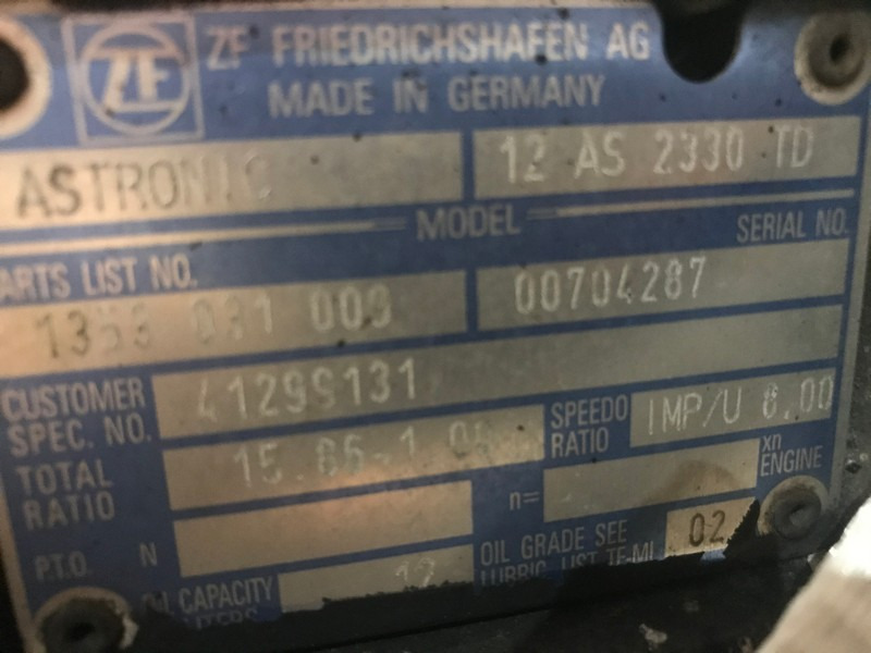 CUTIE DE VITEZE ZF 12 AS 2330 TD R=15,86-1,00 - Κιβώτιο ταχυτήτων για Φορτηγό: φωτογραφία 3 CUTIE DE VITEZE ZF 12 AS 2330 TD R=15,86-1,00 - Κιβώτιο ταχυτήτων για Φορτηγό: φωτογραφία 3