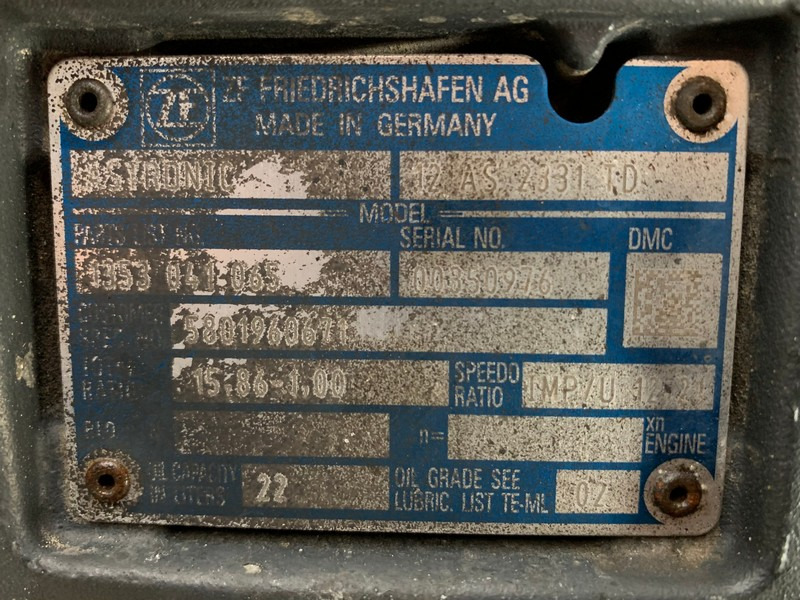 CUTIE DE VITEZE ZF 12 AS 2331 TD R=15,86-1,00 - Κιβώτιο ταχυτήτων για Φορτηγό: φωτογραφία 5 CUTIE DE VITEZE ZF 12 AS 2331 TD R=15,86-1,00 - Κιβώτιο ταχυτήτων για Φορτηγό: φωτογραφία 5