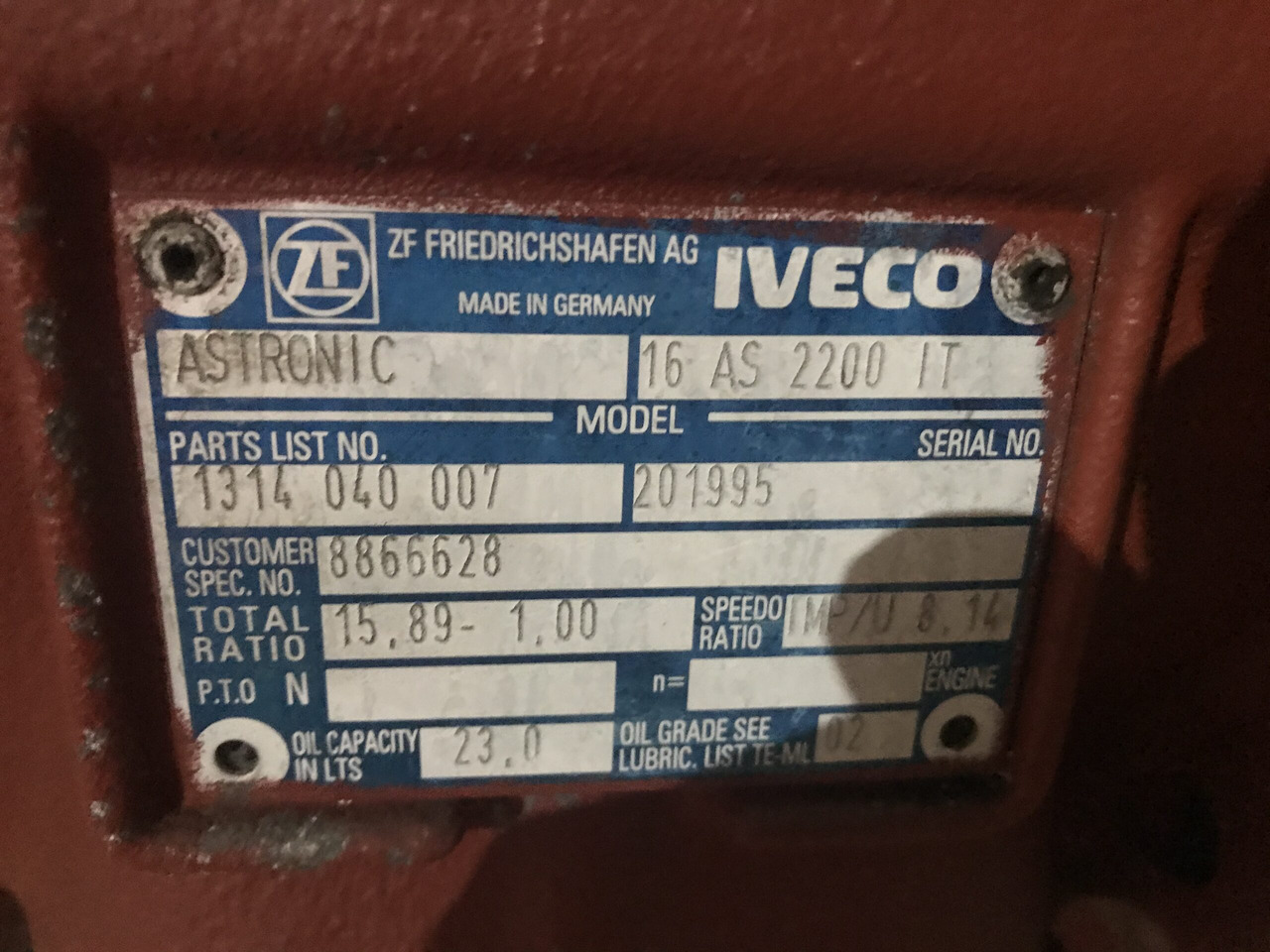 CUTIE DE VITEZE ZF 16 AS 2200 IT R=15,89-1,00 - Κιβώτιο ταχυτήτων για Φορτηγό: φωτογραφία 3 CUTIE DE VITEZE ZF 16 AS 2200 IT R=15,89-1,00 - Κιβώτιο ταχυτήτων για Φορτηγό: φωτογραφία 3