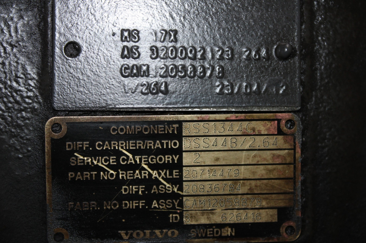 DIFERENTIAL VOLVO MS 17X RSS1344C R=2,85 20836784 - Διαφορικό για Φορτηγό: φωτογραφία 3 DIFERENTIAL VOLVO MS 17X RSS1344C R=2,85 20836784 - Διαφορικό για Φορτηγό: φωτογραφία 3