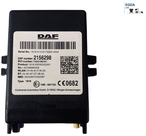 DAF 106 - Ηλεκτρονική μονάδα ελέγχου: φωτογραφία 1 DAF 106 - Ηλεκτρονική μονάδα ελέγχου: φωτογραφία 1