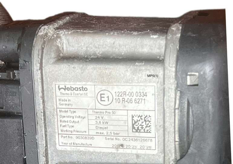 Mercedes-Benz MP5 Thermo Pro 50 - Θέρμανση/ Εξαερισμός: φωτογραφία 4 Mercedes-Benz MP5 Thermo Pro 50 - Θέρμανση/ Εξαερισμός: φωτογραφία 4