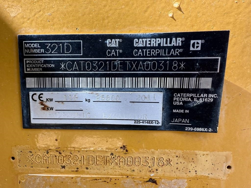 CAT 321 D LCR - Ερπυστριοφόρος εκσκαφέας: φωτογραφία 2 CAT 321 D LCR - Ερπυστριοφόρος εκσκαφέας: φωτογραφία 2