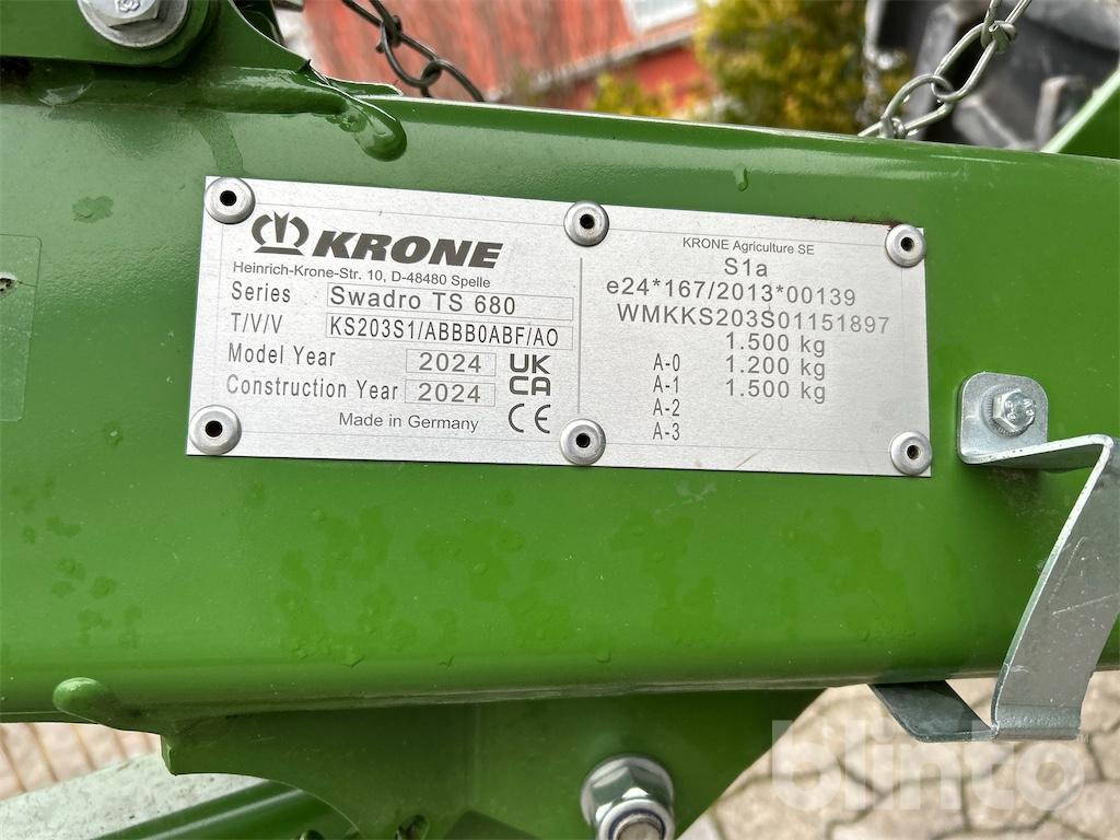 KRONE Swadro TS 680 (2024) - Χορτοσυλλέκτης: φωτογραφία 5 KRONE Swadro TS 680 (2024) - Χορτοσυλλέκτης: φωτογραφία 5