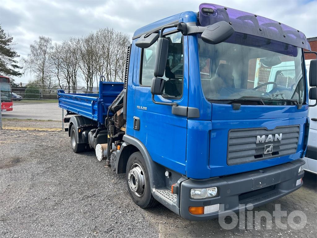 MAN TGL 8.210 (2008) m. Meiller-Kipper u. Hiab-Kran - Φορτηγό ανατρεπόμενο, Φορτηγό με γερανό: φωτογραφία 4 MAN TGL 8.210 (2008) m. Meiller-Kipper u. Hiab-Kran - Φορτηγό ανατρεπόμενο, Φορτηγό με γερανό: φωτογραφία 4