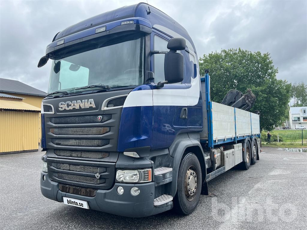 SCANIA R580LB6X2HNB - Φορτηγό με ανοιχτή καρότσα, Φορτηγό με γερανό: φωτογραφία 1 SCANIA R580LB6X2HNB - Φορτηγό με ανοιχτή καρότσα, Φορτηγό με γερανό: φωτογραφία 1
