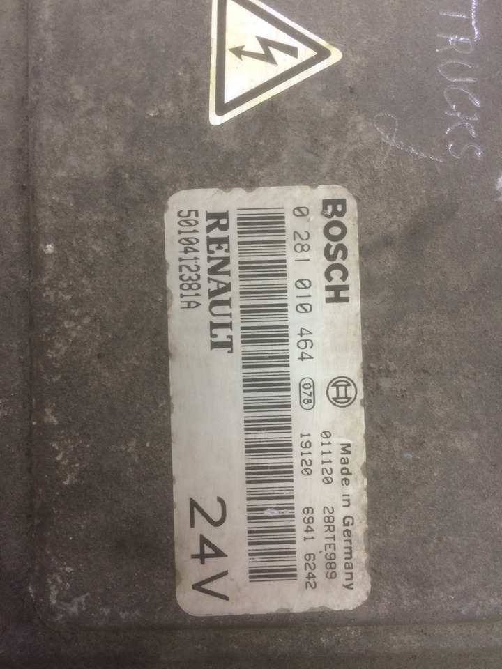 CENTRALINA MOTORE EDC - RENAULT PREMIUM - RIF. RENAULT 5010412381A - RIF. BOSCH 0281010464 - Ηλεκτρονική μονάδα ελέγχου: φωτογραφία 2 CENTRALINA MOTORE EDC - RENAULT PREMIUM - RIF. RENAULT 5010412381A - RIF. BOSCH 0281010464 - Ηλεκτρονική μονάδα ελέγχου: φωτογραφία 2