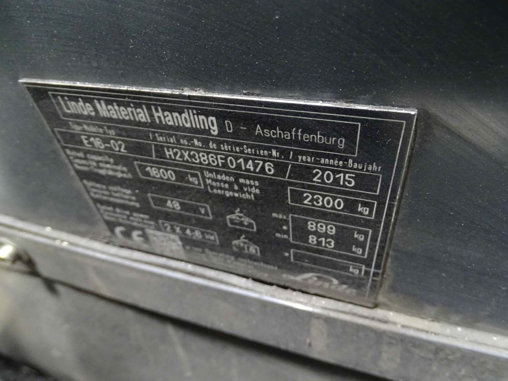 Linde E16-02 - Ηλεκτροκίνητο περονοφόρο: φωτογραφία 5 Linde E16-02 - Ηλεκτροκίνητο περονοφόρο: φωτογραφία 5