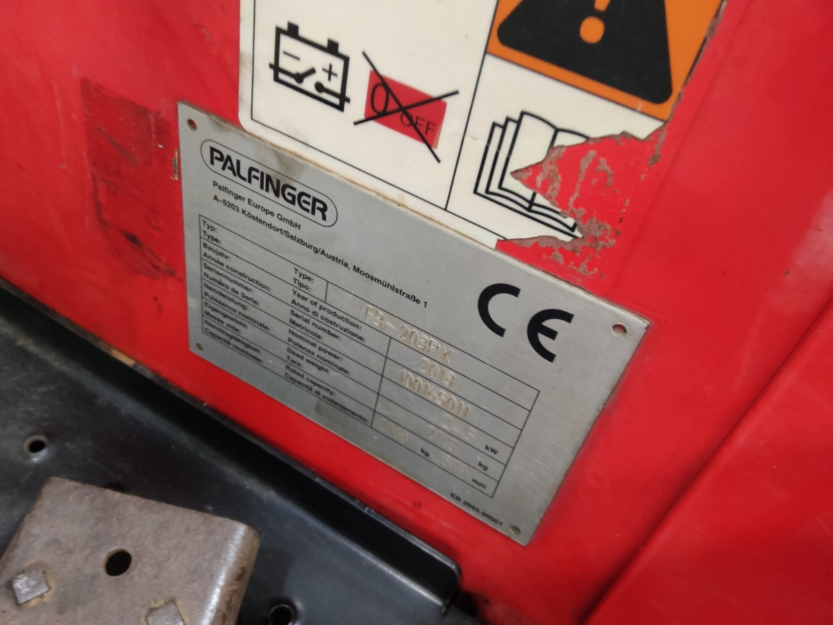 Palfinger F3-203PX - Πετρελαιοκίνητο περονοφόρο: φωτογραφία 5 Palfinger F3-203PX - Πετρελαιοκίνητο περονοφόρο: φωτογραφία 5