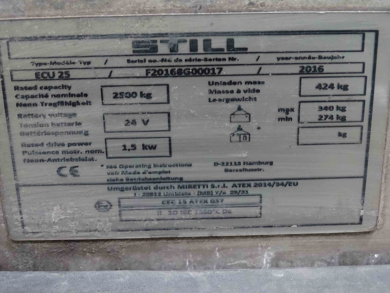 Still ECU25/EX/1610MM - Παλετοφόρο: φωτογραφία 5 Still ECU25/EX/1610MM - Παλετοφόρο: φωτογραφία 5