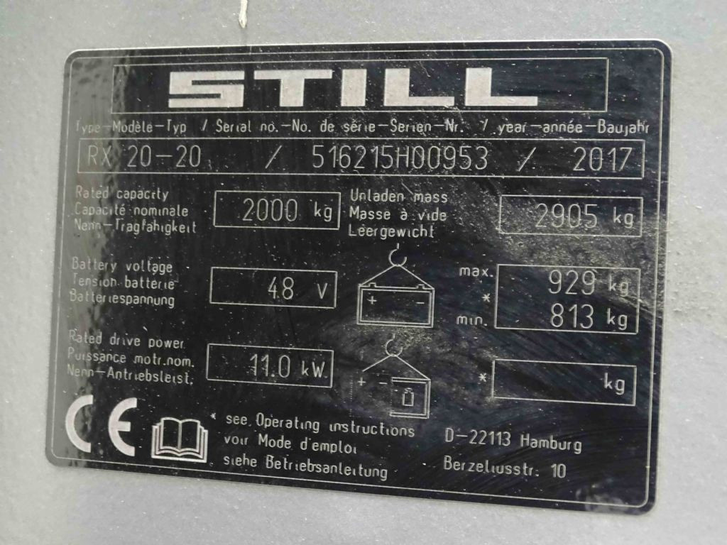 Still RX20-20 - Ηλεκτροκίνητο περονοφόρο: φωτογραφία 5 Still RX20-20 - Ηλεκτροκίνητο περονοφόρο: φωτογραφία 5