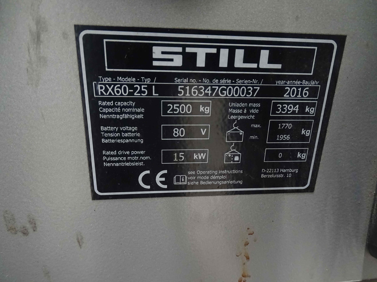 Still RX60-25L - Ηλεκτροκίνητο περονοφόρο: φωτογραφία 5 Still RX60-25L - Ηλεκτροκίνητο περονοφόρο: φωτογραφία 5