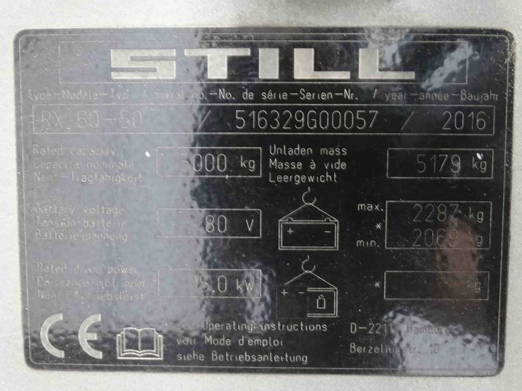 Still RX60-50 - Ηλεκτροκίνητο περονοφόρο: φωτογραφία 5 Still RX60-50 - Ηλεκτροκίνητο περονοφόρο: φωτογραφία 5