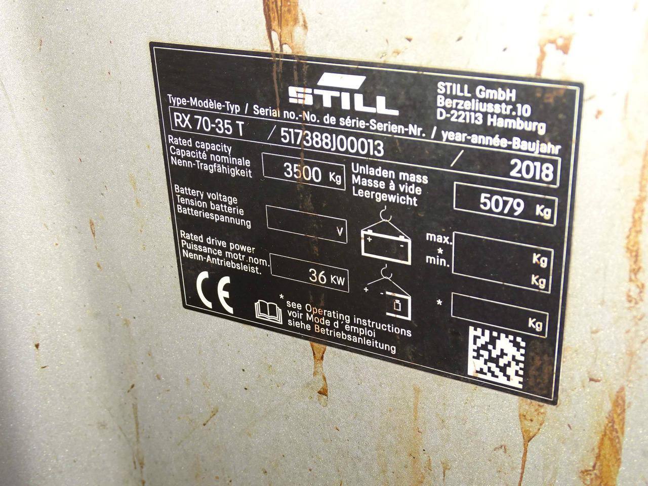 Still RX70-35T - Περονοφόρο όχημα: φωτογραφία 5 Still RX70-35T - Περονοφόρο όχημα: φωτογραφία 5