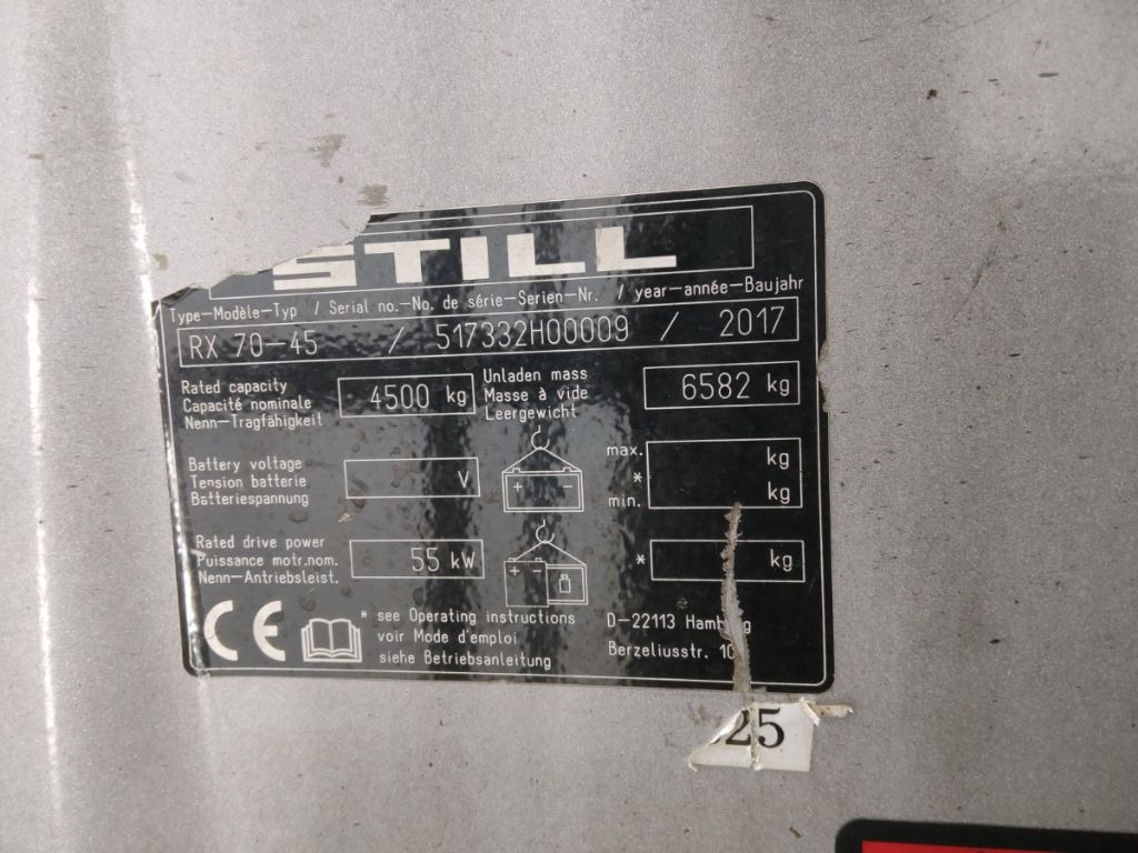 Still RX70-45 - Πετρελαιοκίνητο περονοφόρο: φωτογραφία 5 Still RX70-45 - Πετρελαιοκίνητο περονοφόρο: φωτογραφία 5