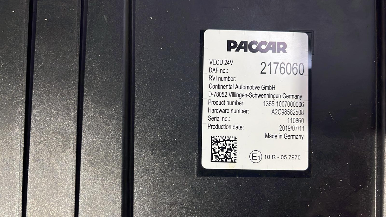 DAF XF CF VECU Control Unit Module 2176060 - Ηλεκτρονική μονάδα ελέγχου: φωτογραφία 4 DAF XF CF VECU Control Unit Module 2176060 - Ηλεκτρονική μονάδα ελέγχου: φωτογραφία 4