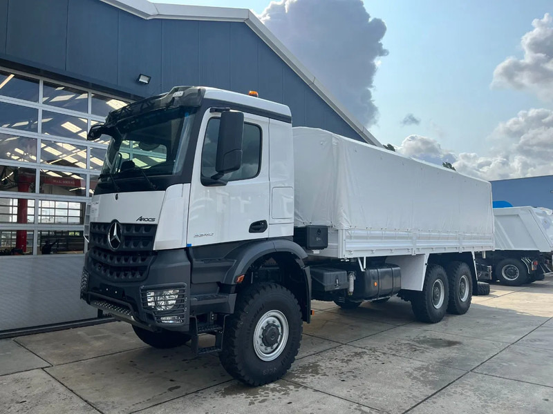 Mercedes-Benz Arocs 3340 A 6x6 Cargo Truck - Φορτηγό μουσαμάς: φωτογραφία 1 Mercedes-Benz Arocs 3340 A 6x6 Cargo Truck - Φορτηγό μουσαμάς: φωτογραφία 1