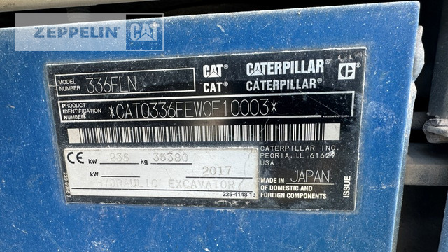 Cat 336FLNSB - Ερπυστριοφόρος εκσκαφέας: φωτογραφία 5 Cat 336FLNSB - Ερπυστριοφόρος εκσκαφέας: φωτογραφία 5