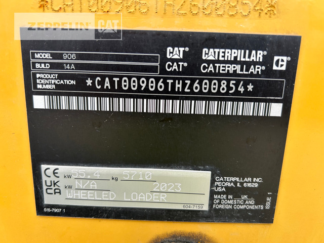 Cat 906-14 - Ελαστιχοφόρος φορτωτής: φωτογραφία 5 Cat 906-14 - Ελαστιχοφόρος φορτωτής: φωτογραφία 5