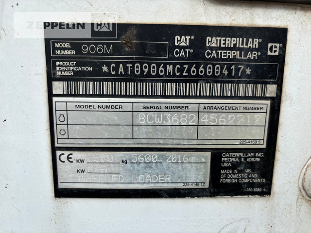 Cat 906M - Ελαστιχοφόρος φορτωτής: φωτογραφία 4 Cat 906M - Ελαστιχοφόρος φορτωτής: φωτογραφία 4