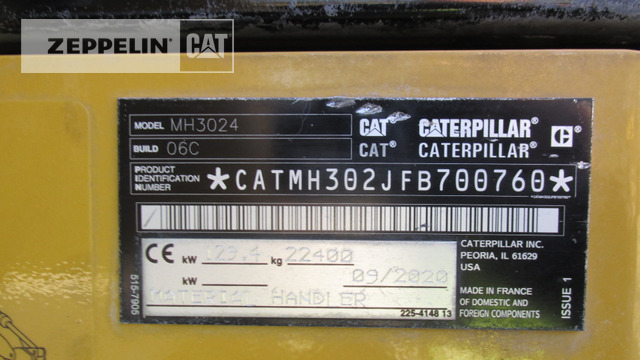 Μηχάνημα Διαχείρισης Υλικών Cat MH3024-06C: φωτογραφία 6