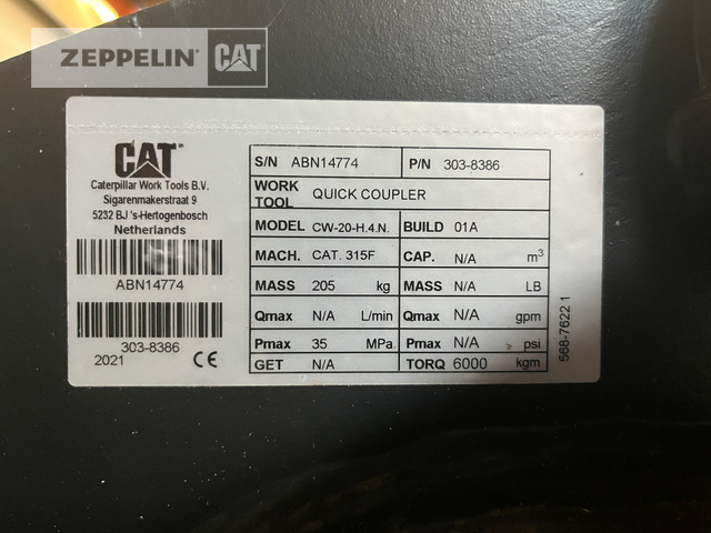 Cat Primärprodukte Kompo - Ταχυσύνδεσμος για Κατασκευή μηχανήματα: φωτογραφία 2 Cat Primärprodukte Kompo - Ταχυσύνδεσμος για Κατασκευή μηχανήματα: φωτογραφία 2
