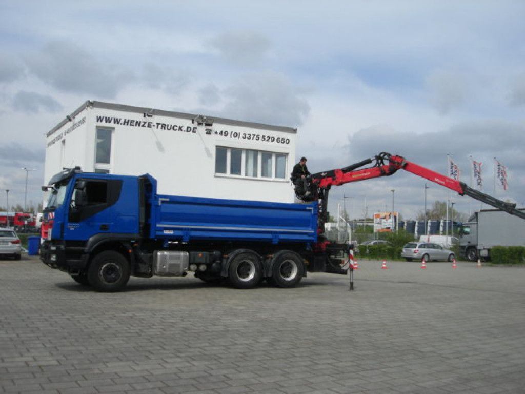 Iveco TRACKER 260T50 6x4 3-Achs Kipper Heckkran Espilo - Φορτηγό με γερανό, Φορτηγό ανατρεπόμενο: φωτογραφία 3 Iveco TRACKER 260T50 6x4 3-Achs Kipper Heckkran Espilo - Φορτηγό με γερανό, Φορτηγό ανατρεπόμενο: φωτογραφία 3