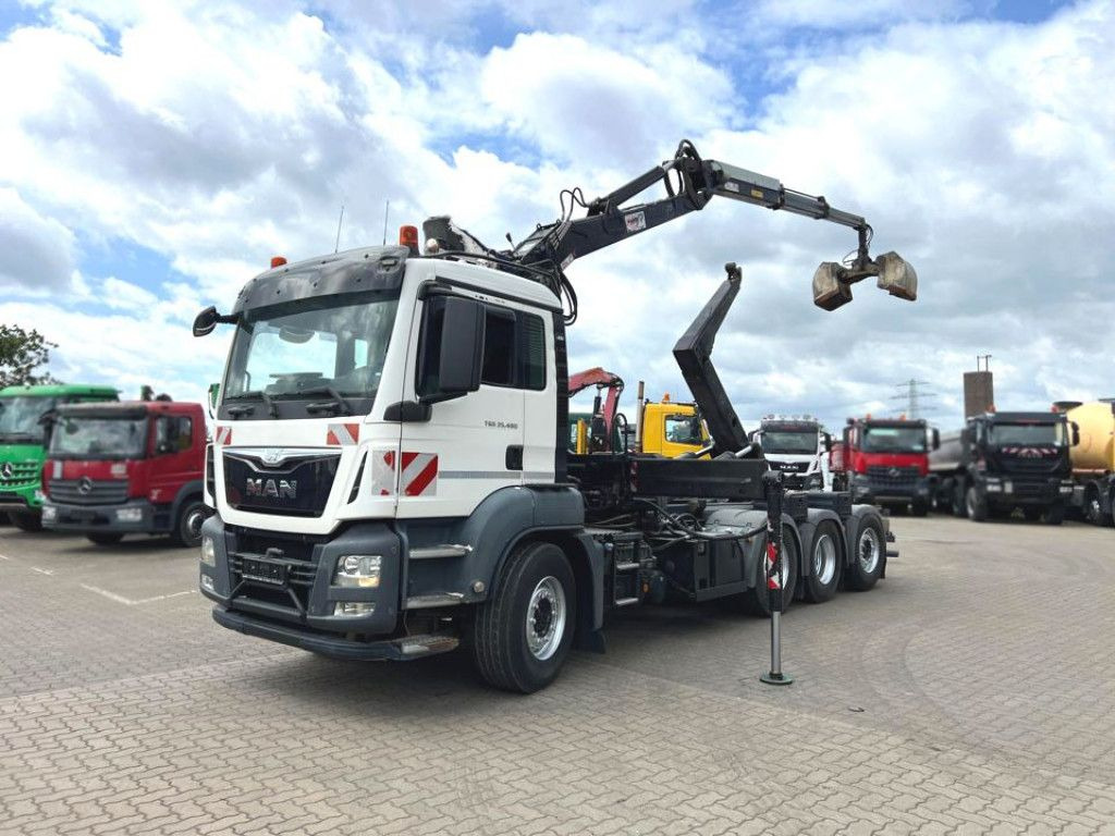 MAN TG-S 35.480 8x4 BL Abrollkipper mit Kran Penz-15 - Φορτηγό με γερανό: φωτογραφία 3 MAN TG-S 35.480 8x4 BL Abrollkipper mit Kran Penz-15 - Φορτηγό με γερανό: φωτογραφία 3